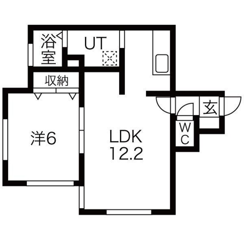 間取図 レユシール山鼻南