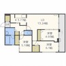ＹＡＭＡＨＡＮＡ　ＣＩＴＹ．ＳＴＥＬＬＡ 3LDKの間取り