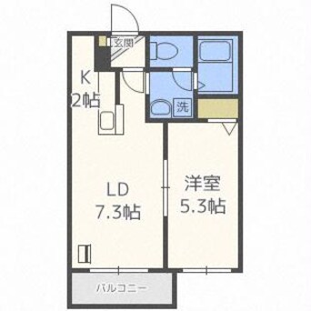 間取図 パロスバーデスコート中島公園