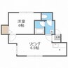 ハイツ藤川 1LDKの間取り