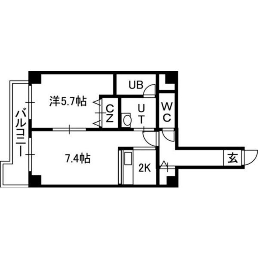 間取図 ｅｎｓｏｌｅｉｌｌｅ山鼻