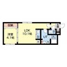 カサヴェルデ幌平橋 1LDKの間取り
