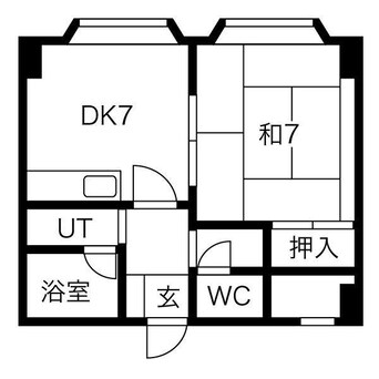 間取図 ドミ１７公園通り