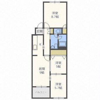 間取図 サンフロア山鼻