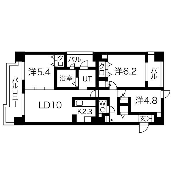 間取り図 モデナ山鼻