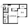 Ｌｉｌａｃｅ 1LDKの間取り