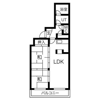 間取図 サンギャラリーハイツ山鼻