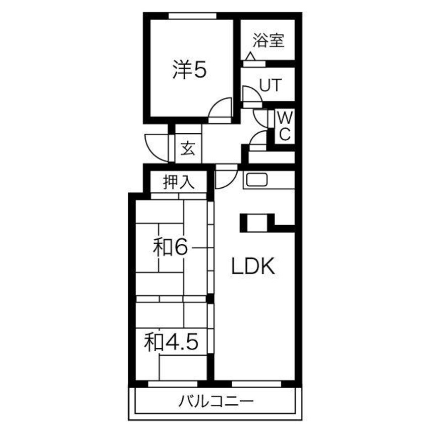 間取図 サンギャラリーハイツ山鼻