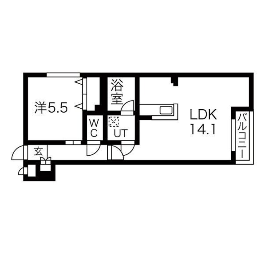 間取図 グランオルセーＳ８