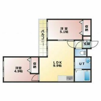 間取図 メニーズコートＳ25