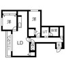 AMS伏見 2LDKの間取り