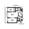 ピノグローブ伏見 2LDKの間取り
