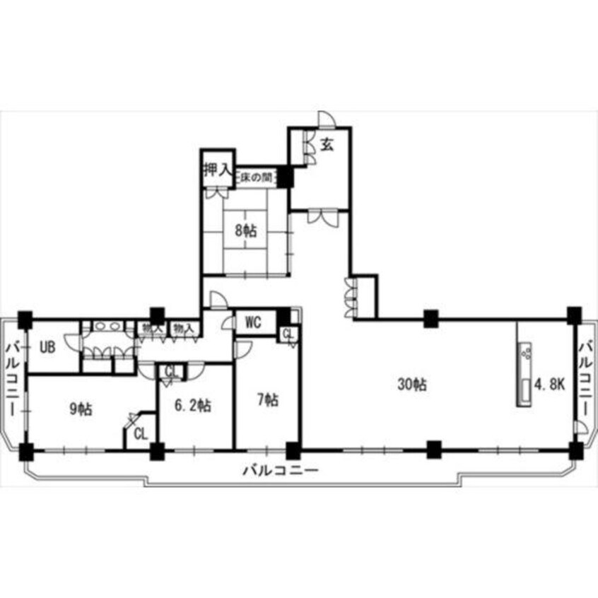 間取図 知事公館前タワーレジデンス