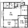 レイラ・ラ・セコンド 2LDKの間取り