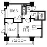 ロイスガーデン山鼻 2LDKの間取り