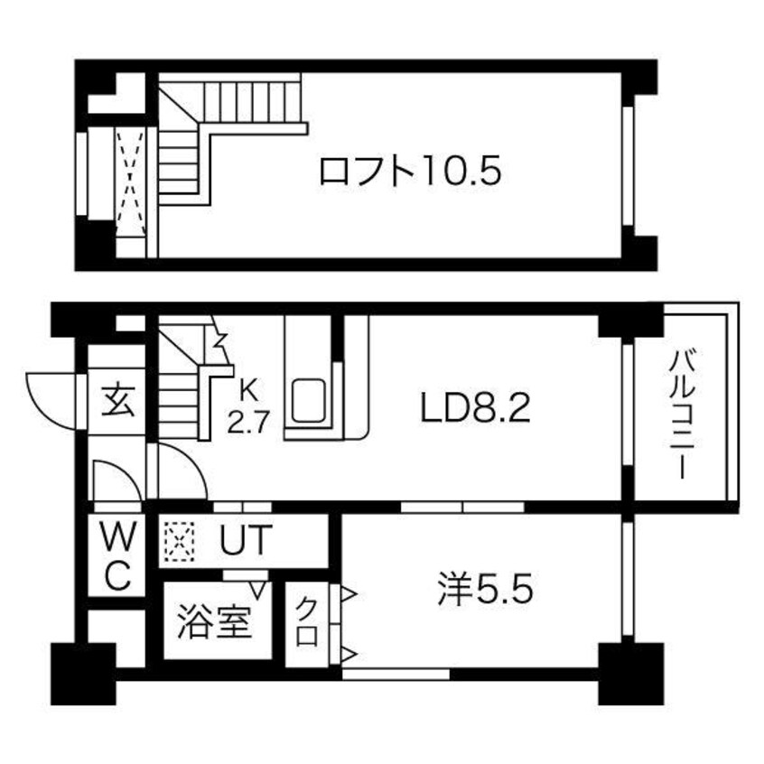 間取図 ＣＡＬＭ・ＬＩＶ