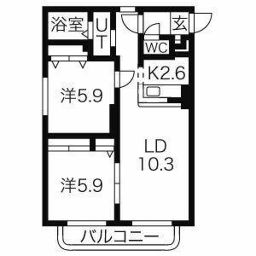 間取図 パークコート中島