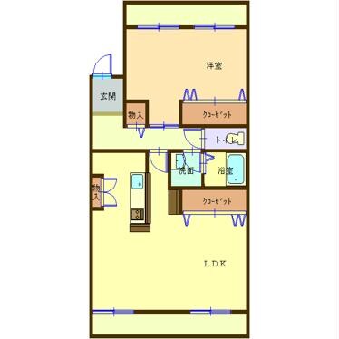 間取り図 グリーンハイツ前田