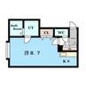 ルーミナスあいの里 1Kの間取り