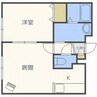 サイドセブン 1LDKの間取り