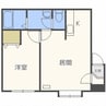 ペパーミント 1LDKの間取り