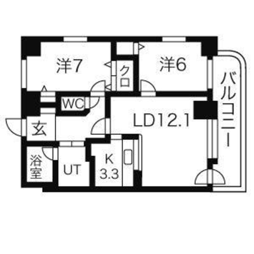 間取図 インペリアル山鼻