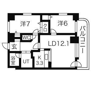 間取り図 インペリアル山鼻