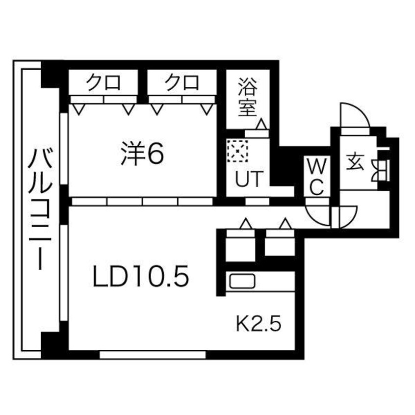 間取図 ＢＬＵＥ　ＴＲＥＥ111