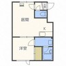 パルコート山鼻 1DKの間取り
