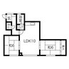 札南マンション 2LDKの間取り