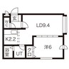 フェニックス中島公園 1LDKの間取り