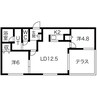 ブランシャール東屯田通 2LDKの間取り