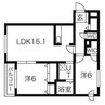 フジパークサイド山鼻 2LDKの間取り