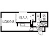 ＣＥＮＴＲＡＬ　ＰＡＲＫ南12条 1LDKの間取り