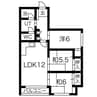 リベルティ山鼻 3LDKの間取り