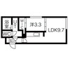 フィオーレ山鼻 1LDKの間取り