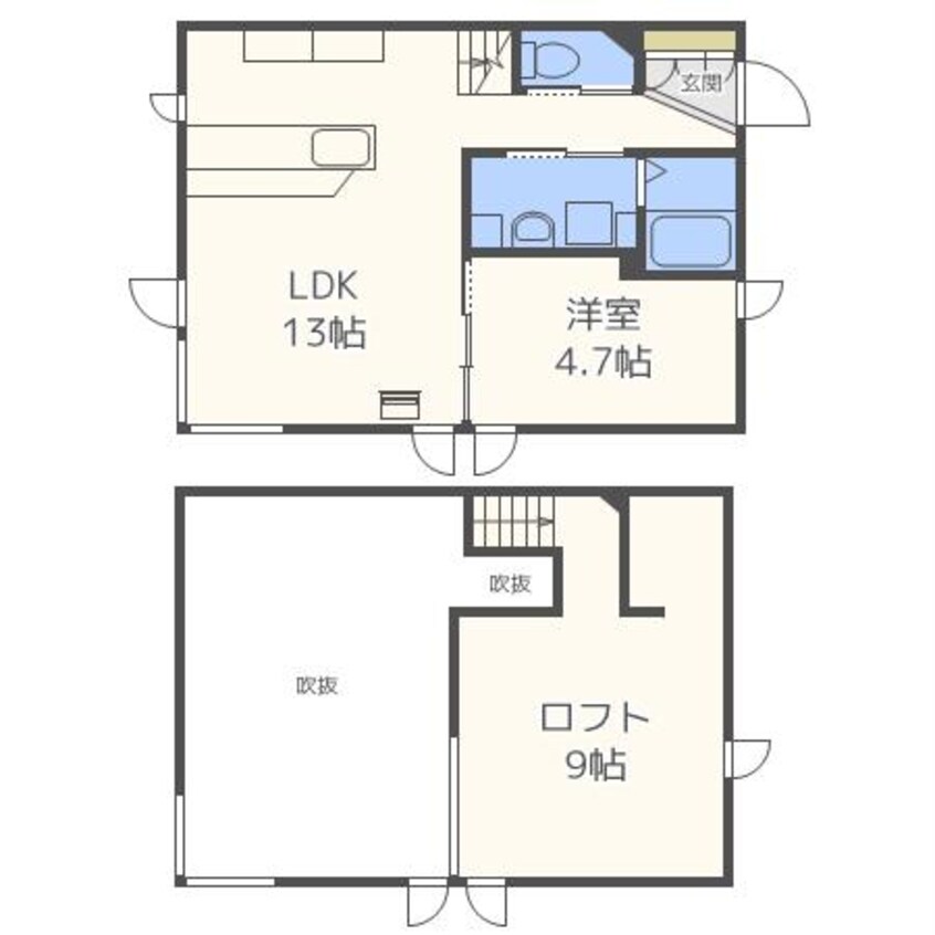 間取図 アパルトマン式部