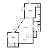 ラポルト 2LDKの間取り