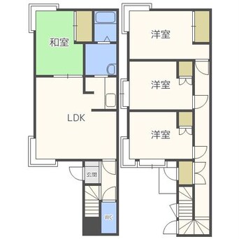 間取図 ツインズサウス