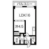 札幌グランドマンション 1LDKの間取り