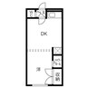 プログレスコート参番館 1DKの間取り