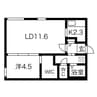 ＡＲＴ　ＰＡＲＫⅡ　 1LDKの間取り