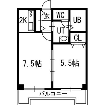 間取図 グランカーサ南11条