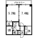 グランカーサ南11条の間取図