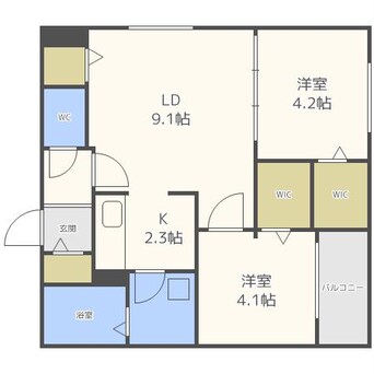 間取図 メニーズコート中央図書館