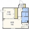 Aster 1LDKの間取り