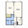 百合が原レモンハイツ 1LDKの間取り