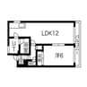 瑞穂木の城2 1LDKの間取り