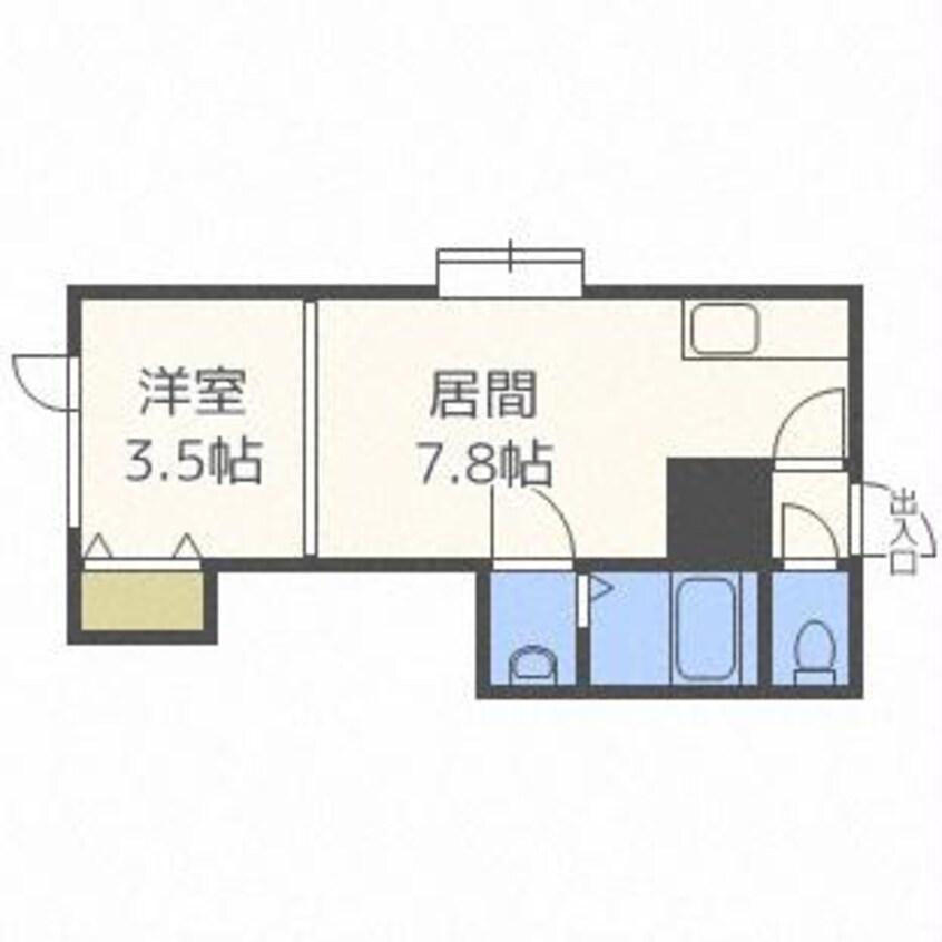 間取図 フロンティア南17条B棟