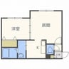 Aurora N・T 1LDKの間取り